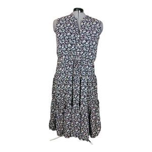 1436 Chaps Orly women's sz XXL floral tiered Sleeveless Shirt dress